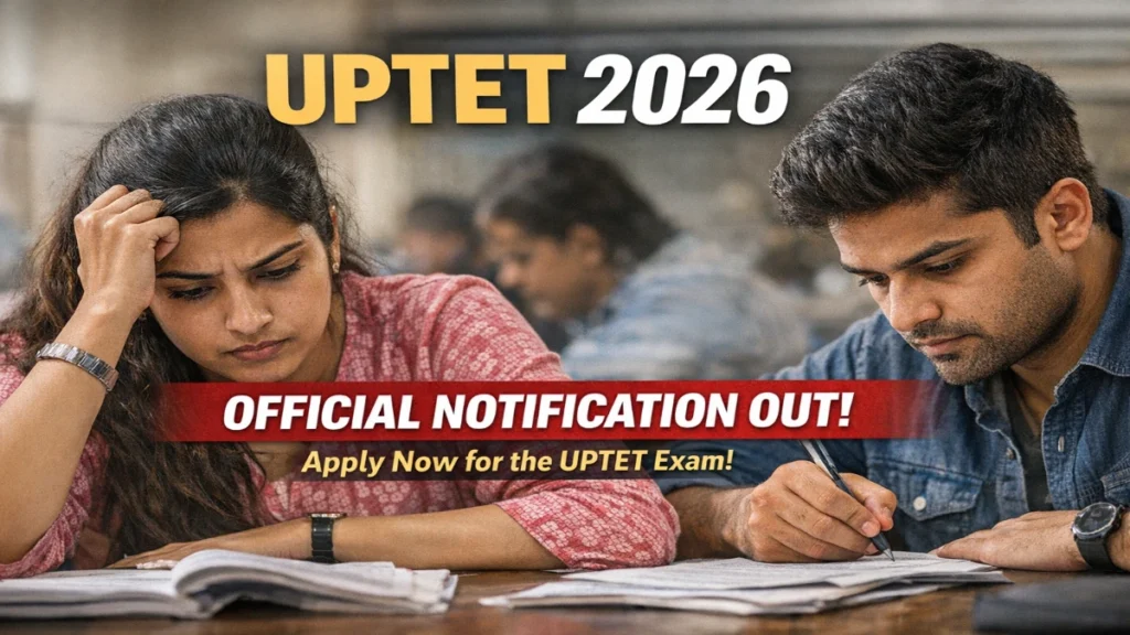 UPTET 2026 Notification Out – Apply Online, Exam Date, Eligibility & Syllabus